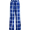 image:imageLands End Womens Print Flannel Pajama PantsClear Blue SkyLapis Plaid