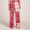image:imageLands End Womens Print Flannel Pajama PantsCompass Red Patchwork Plaid