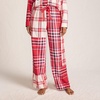 image:imageLands End Womens Print Flannel Pajama PantsCompass Red Patchwork Plaid