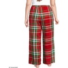 image:imageLands End Womens Print Flannel Pajama PantsCompass RedEmerald Plaid