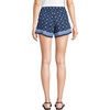 image:imageLands End Womens Rayon High Rise 5 Pull On Shorts  Set BottomDeep Sea Border Tile