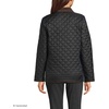 image:imageLands End Womens Reversible Barn Quilted JacketBlackNavy Plaid
