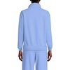 image:imageLands End Womens Serious Sweats Relaxed Quarter Zip Pullover SweatshirtClear Blue Sky