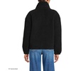 image:imageLands End Womens Shearling Zip Front Fleece JacketBlack
