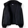 image:imageLands End Womens Shearling Zip Front Fleece JacketBlack
