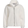 image:imageLands End Womens Shearling Zip Front Fleece JacketIvory