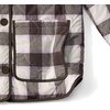 image:imageLands End Womens Sherpa Fleece Reversible Mixed Media Long JacketRich CoffeeBrown Check
