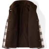 image:imageLands End Womens Sherpa Fleece Reversible Mixed Media Long JacketRich CoffeeBrown Check