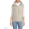 image:imageLands End Womens Sherpa Fleece Reversible Mixed Media VestIvoryIvory Rose