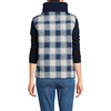 image:imageLands End Womens Sherpa Fleece Reversible Mixed Media VestNavyNavy Check