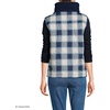 image:imageLands End Womens Sherpa Fleece Reversible Mixed Media VestNavyNavy Check