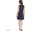 image:imageLands End Womens Sleeveless Cotton Jersey Notch Neck Flounce DressDeep SeaWhite Polka Dot