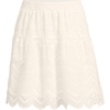 image:imageLands End Womens Smocked Waist Mini SkirtWarm Ivory