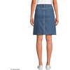 image:imageLands End Womens Soft Denim Mid Rise Button Through Mini SkirtIndigo Tide Blue