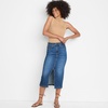 image:imageLands End Womens Soft Denim Midi Column SkirtIndigo Tide Blue