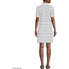 image:imageLands End Womens Starfish Elbow Sleeve Polo DressNavyIvory Feeder Stripe