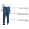 image:imageLands End Womens Straight Leg Knit PantsEvening Blue