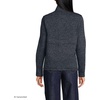 image:imageLands End Womens Sweater Fleece Snap Neck Pullover JacketBlack Heather
