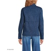 image:imageLands End Womens Sweater Fleece Snap Neck Pullover JacketClassic Navy Muted Heather