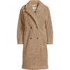 image:imageLands End Womens Teddy Collared CoatTaupe Tan