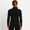 image:imageLands End Womens Thermaskin Baselayer 14 Zip Top  Long Sleeve Lightweight HeatGenerating Thermal ShirtBlack