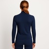 image:imageLands End Womens Thermaskin Baselayer 14 Zip Top  Long Sleeve Lightweight HeatGenerating Thermal ShirtDeep Sea Navy