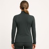 image:imageLands End Womens Thermaskin Baselayer 14 Zip Top  Long Sleeve Lightweight HeatGenerating Thermal ShirtEvening Forest