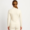 image:imageLands End Womens Thermaskin Baselayer 14 Zip Top  Long Sleeve Lightweight HeatGenerating Thermal ShirtIvory