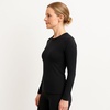 image:imageLands End Womens Thermaskin Baselayer Long Sleeve Crewneck Top  Lightweight HeatGenerating Thermal ShirtBlack