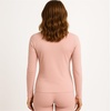 image:imageLands End Womens Thermaskin Baselayer Long Sleeve Crewneck Top  Lightweight HeatGenerating Thermal ShirtSoft Mineral Blush