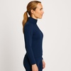 image:imageLands End Womens Thermaskin Baselayer Thermal Turtleneck Top  Long Sleeve Lightweight HeatGenerating Thermal ShirtDeep Sea Navy
