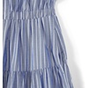image:imageLands End Womens Tiered Cotton Poplin Eyelet Maxi DressSapphire Gem Stripe Eyelet