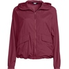 image:imageLands End Womens UPF Packable Hooded Windbreaker JacketBurgundy Spritz