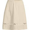 image:imageLands End Womens Voile Ladder Trim Mini SkirtDried Bamboo