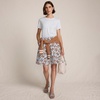 image:imageLands End Womens Voile Ladder Trim Mini SkirtSoft Ice Blue Leaves