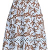 image:imageLands End Womens Voile Ladder Trim Mini SkirtSoft Ice Blue Leaves