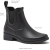 image:imageLands End Womens Waterproof Chelsea Rain BootsBlack