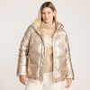 image:imageLands End Womens Wide Channel 600 Down Puffer JacketGold Shine