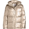 image:imageLands End Womens Wide Channel 600 Down Puffer JacketGold Shine