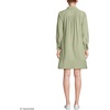 image:imageLands End Womens Wide Wale Cord Popover Long Sleeve Shirt DressHawthorne Green