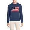 image:imageLands End Mens Classic Cotton Drifter Signal Flags Crew Neck SweaterMidnight Sky Heather Flag