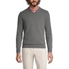 image:imageLands End Mens Fine Gauge Cashmere VNeck SweaterCharcoal Heather