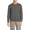 image:imageLands End Mens Fine Gauge Cotton Crew Neck SweaterCharcoal Heather