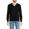 image:imageLands End Mens Fine Gauge Cotton V Neck SweaterBlack