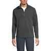 image:imageLands End Mens Long Sleeve Cooling Performance Pique Quarter ZipDark Charcoal Heather