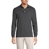 image:imageLands End Mens Long Sleeve Supima PoloDark Charcoal Heather