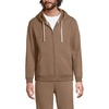 image:imageLands End Mens Serious Sweats Full Zip HoodieDark Jute Brown