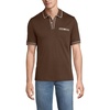 image:imageLands End Mens Short Sleeve Tipped Welt Pocket AmericanGrown Supima Cotton PoloDark Walnut Brown