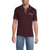 image:imageLands End Mens Short Sleeve Tipped Welt Pocket AmericanGrown Supima Cotton PoloLush Burgundy