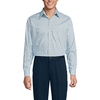 image:imageLands End Mens Solid No Iron AmericanGrown Supima Pinpoint Straight Collar Dress ShirtOasis BlueWhite Ditsy
